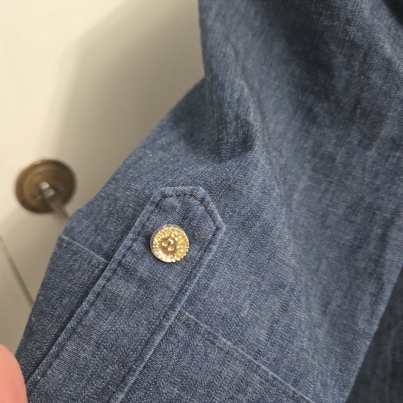 Anne Klein Women's Zippered-Neck Tab-Cuff Shift DressSz 8 New Without Tags - Picture 6 of 11